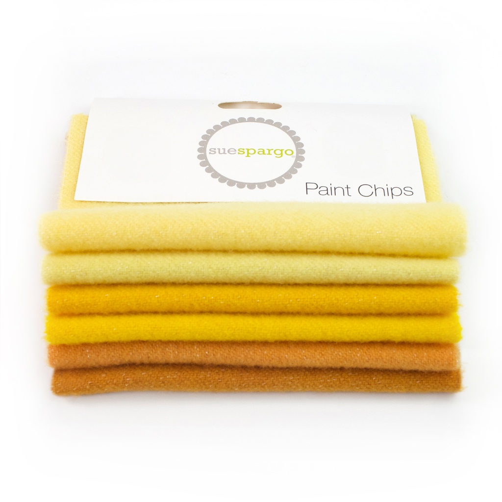 5" x 5" Sparkle Paint Chips - Yellow