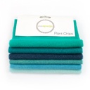 5" x 5" Sparkle Paint Chips - Teal