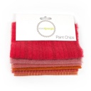 5" x 5" Textural Paint Chips - Orange