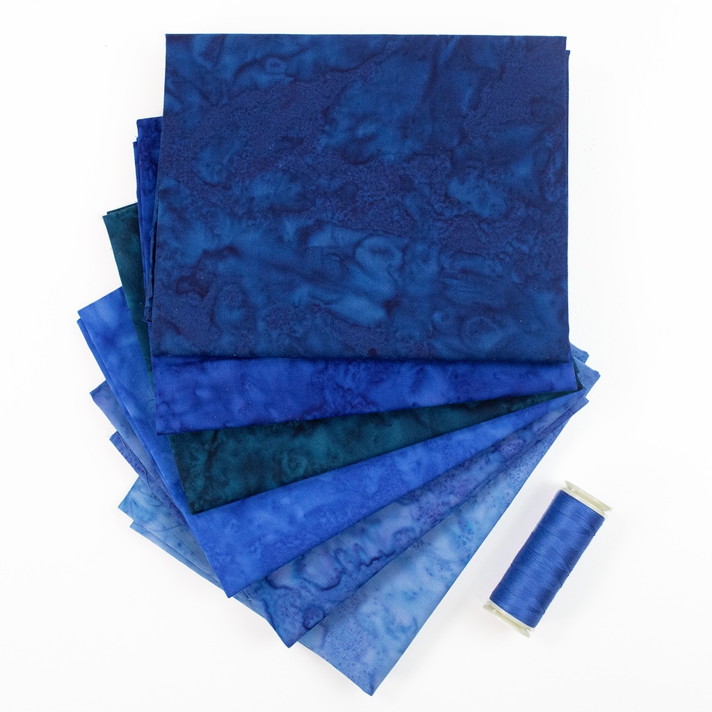 Ocean City Hand Dyed Batik FQ Bundle 