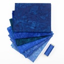 Ocean City Hand Dyed Batik FQ Bundle 