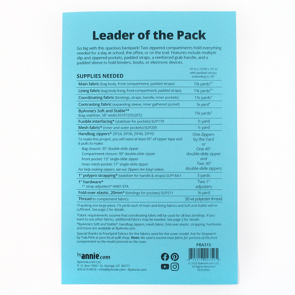 Leader of the Pack Pattern