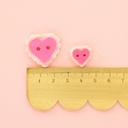 Pink Sweet Heart Button Pack 