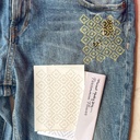 Persimmon Flowers - Minimal Mending + Embellishment Transfer