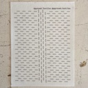 Vertical Dashes - Minimal Mending + Embellishment Transfer