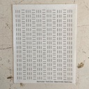 Vertical Dashes - Minimal Mending + Embellishment Transfer