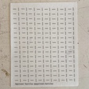 Vertical Dashes - Minimal Mending + Embellishment Transfer