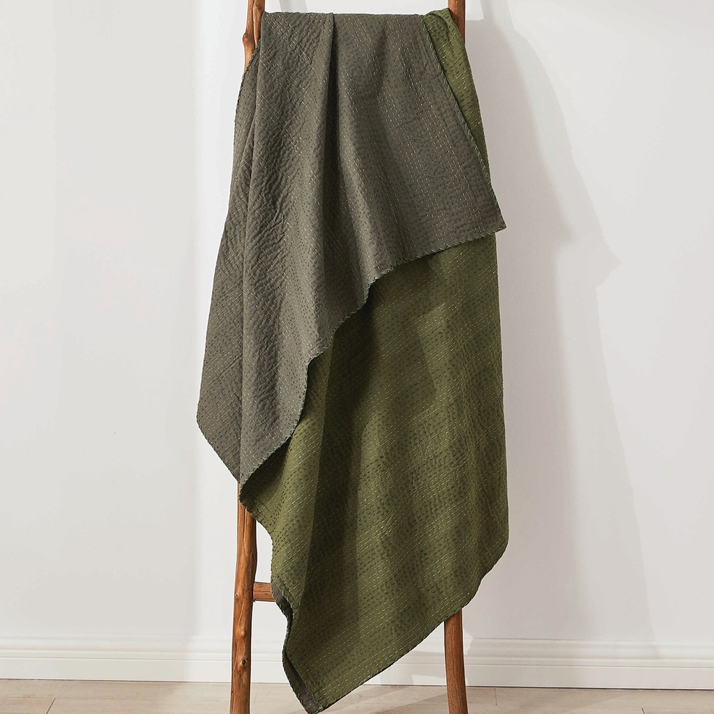 Hand Stitched Reversible Kantha Throws