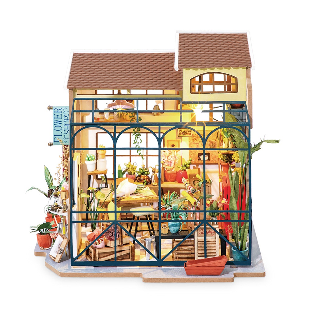 Rolife Emily’S Flower Shop Diy Miniature House
