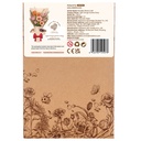 Light Orange Gerbera Daisy Rowood Diy Wooden Flower 3D Puzzle