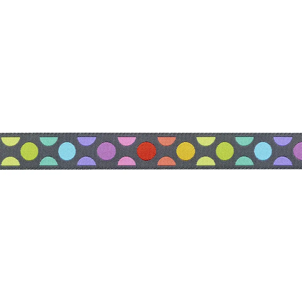 Ribbon Yardage - Disco Dot - Carbon
