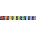 Ribbon Yardage - Disco Stripe - Carbon
