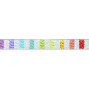 Ribbon Yardage - Disco Stripe - Whisper