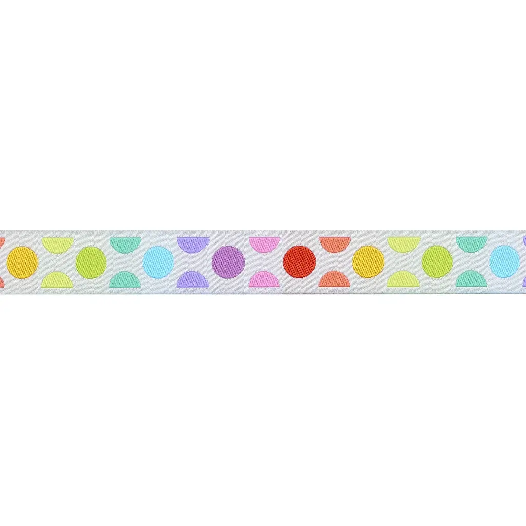 Ribbon Yardage - Disco Dot - Whisper