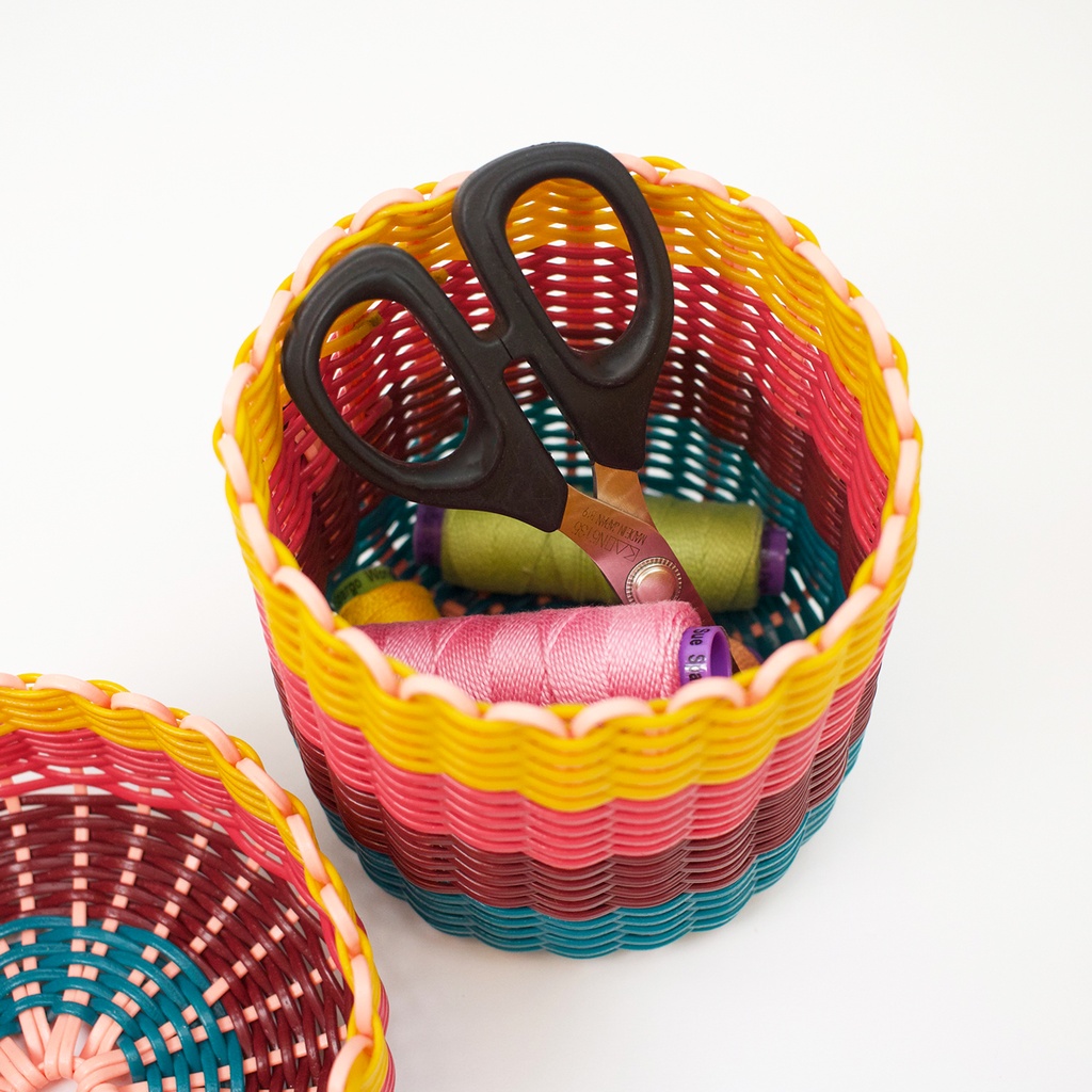 Boxi Storage, Small Lidded 6" Stripe