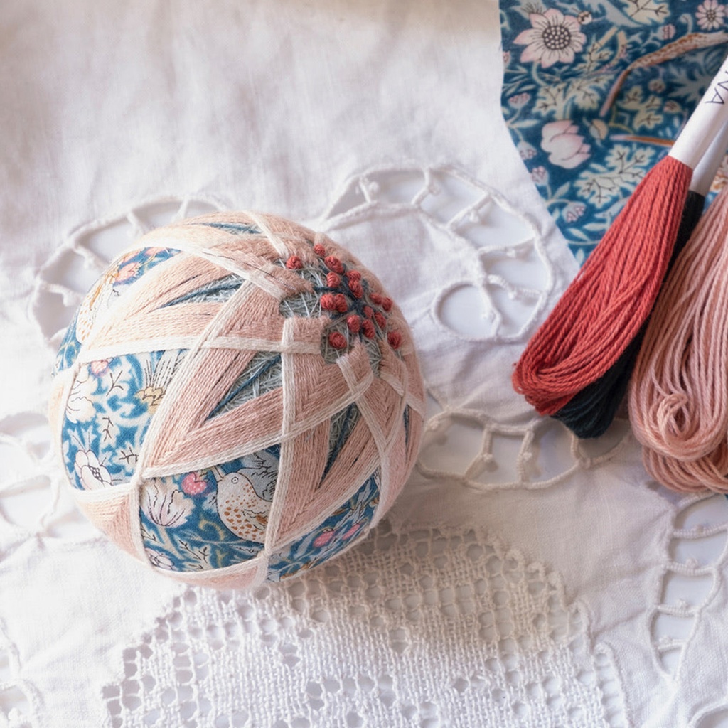 Temari Kit - Strawberry Thief