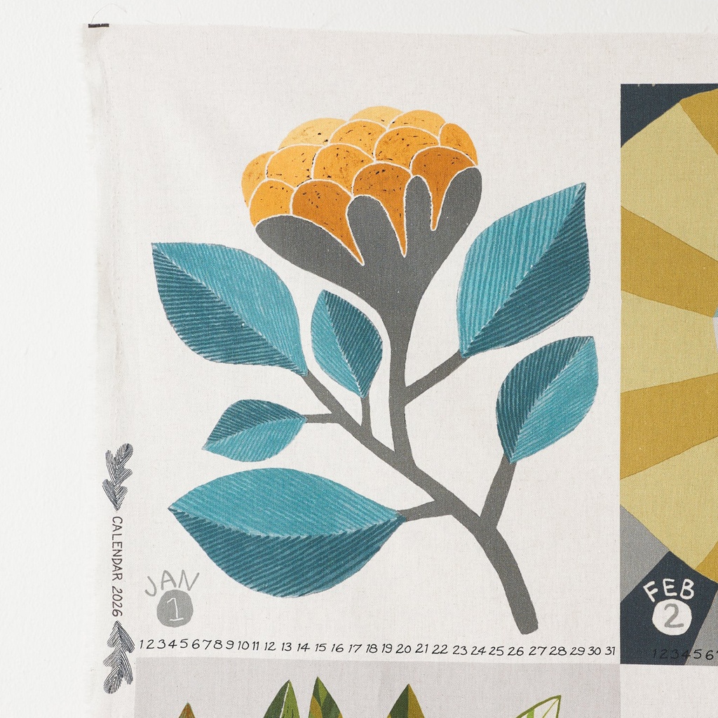 Bookhou, 2026 Fabric Calendar