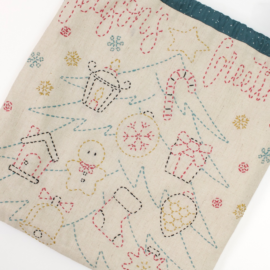 2 Tulips Project Pouch + Pattern, Holiday Edition