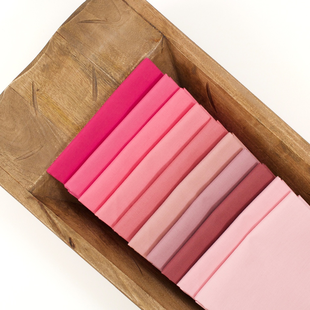 Japanese Solids FQ Bundle - Pinks
