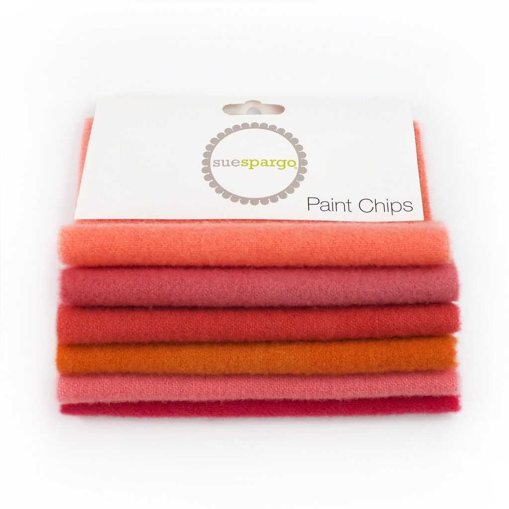 5" x 5" Solid Paint Chips - Orange
