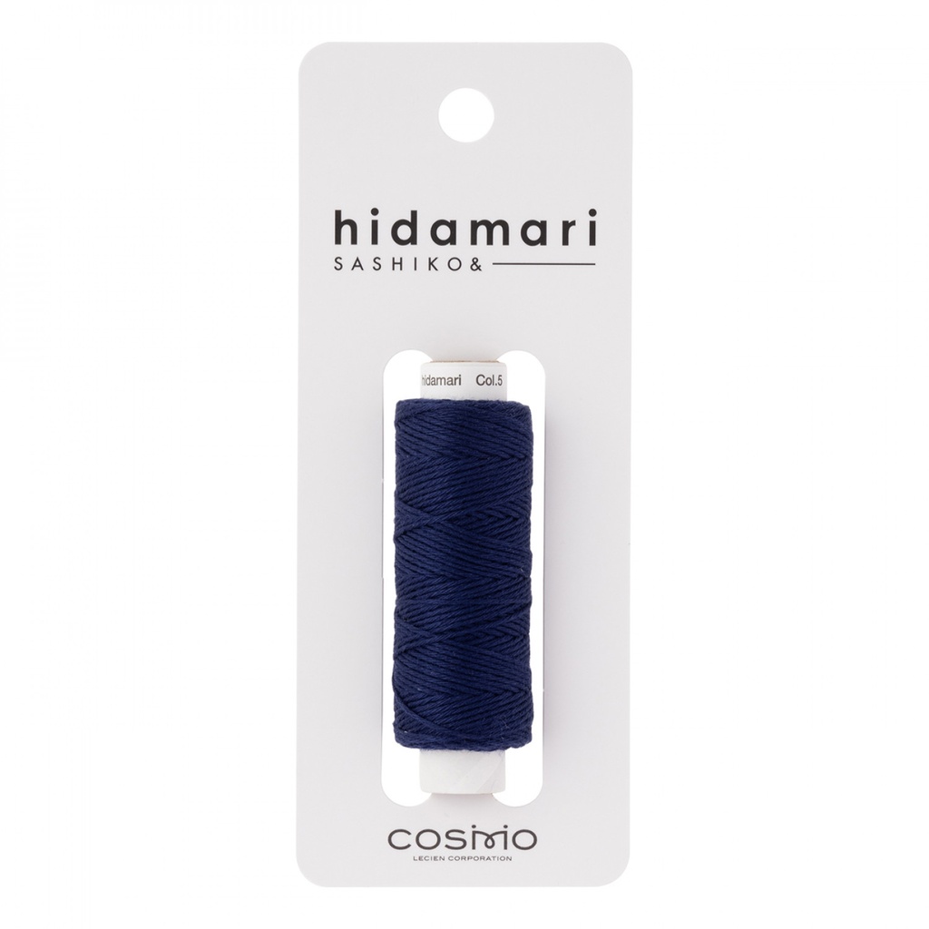 Indigo Blue, Hidamari Sashiko Thread, 30m Spool