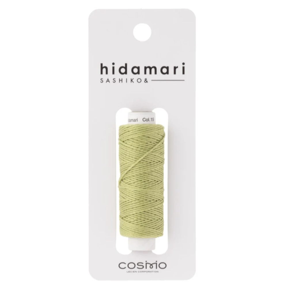 Green Tea, Hidamari Sashiko Thread, 30m Spool