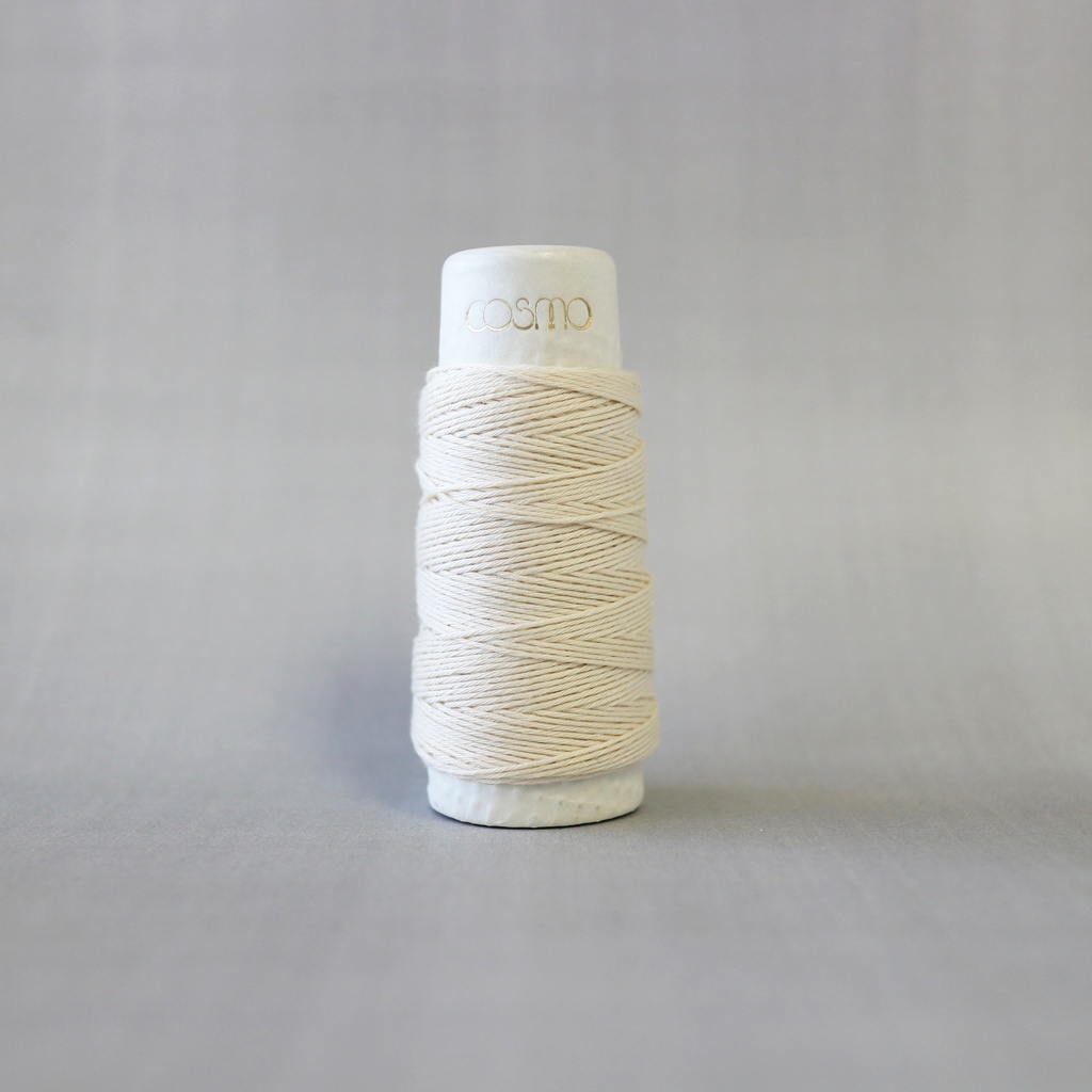 White, Hidamari Sashiko Thread, 30m Spool
