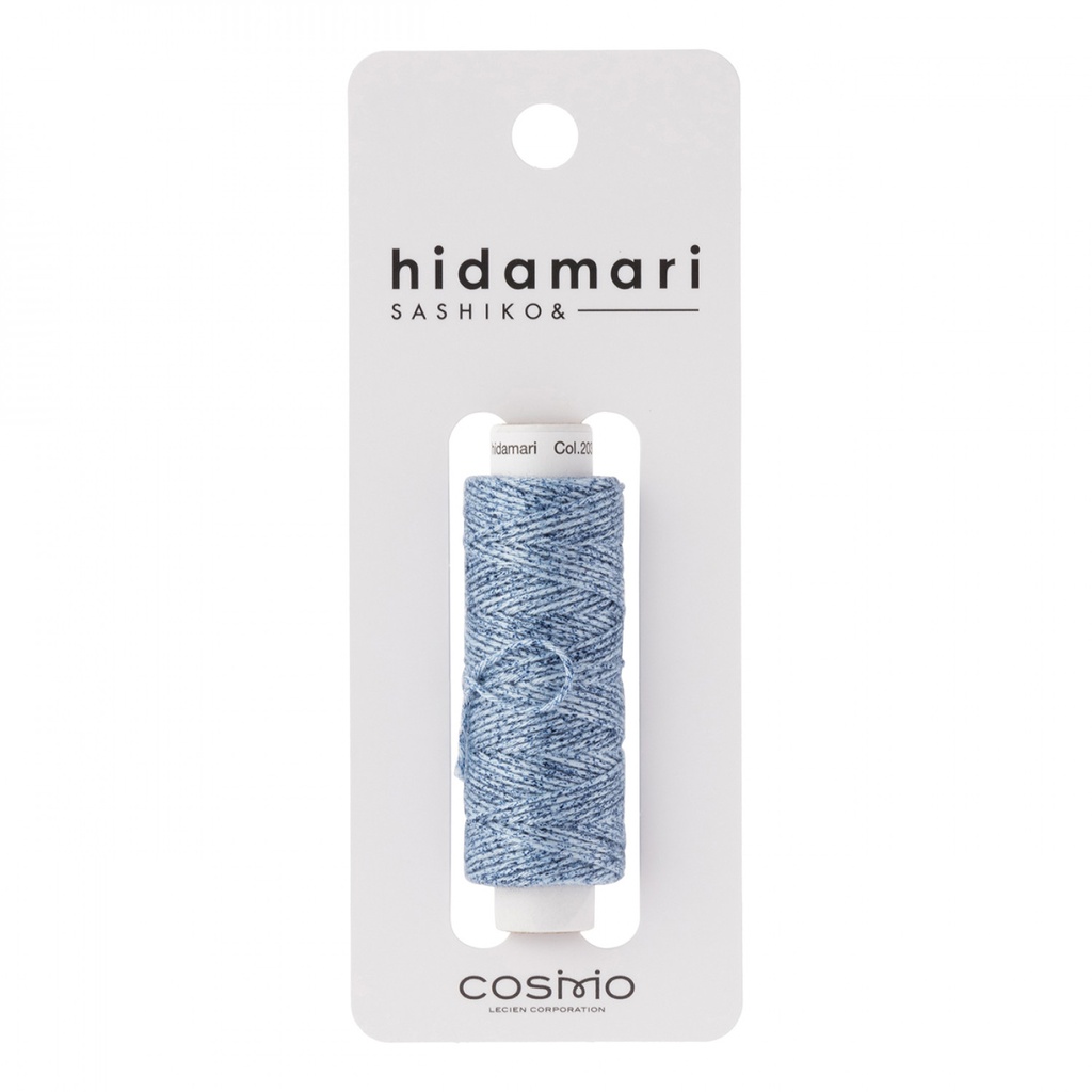Denim Blue, Hidamari Sashiko Thread, 30m Spool