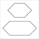 Elongated Hexagon Papers