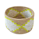Woven Trinket Basket Neon