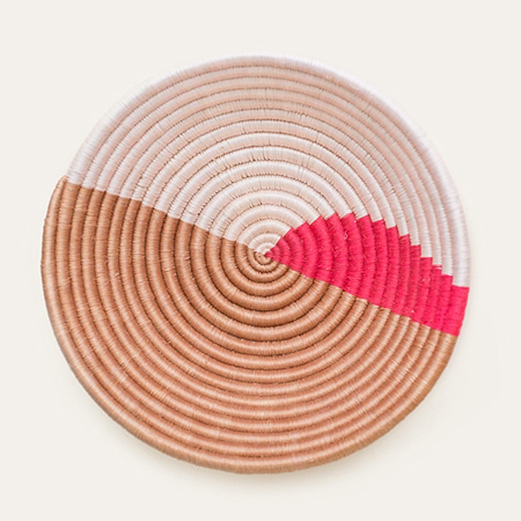 Coral Splash Plateau Basket