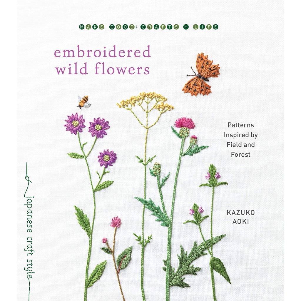 Embroidered Wild Flowers Book