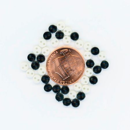 [BPK_1811] Black & White Micro Button Pack