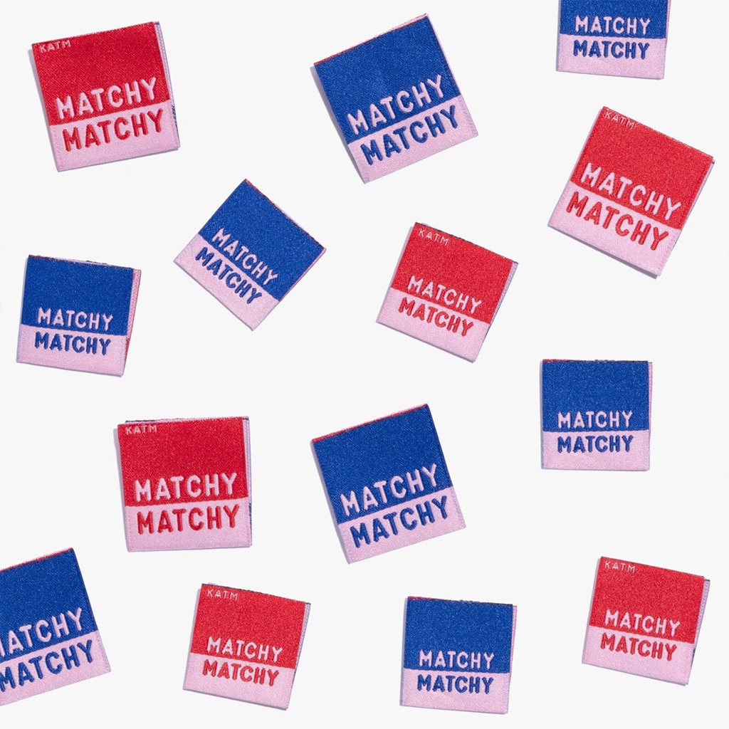 [KMWL-MM-22] "Matchy Matchy" Woven Labels, 10pk