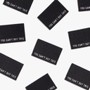 "You Can't Buy This" Woven Labels, 8pk