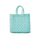 Mercado Bag Rombo Mint/White