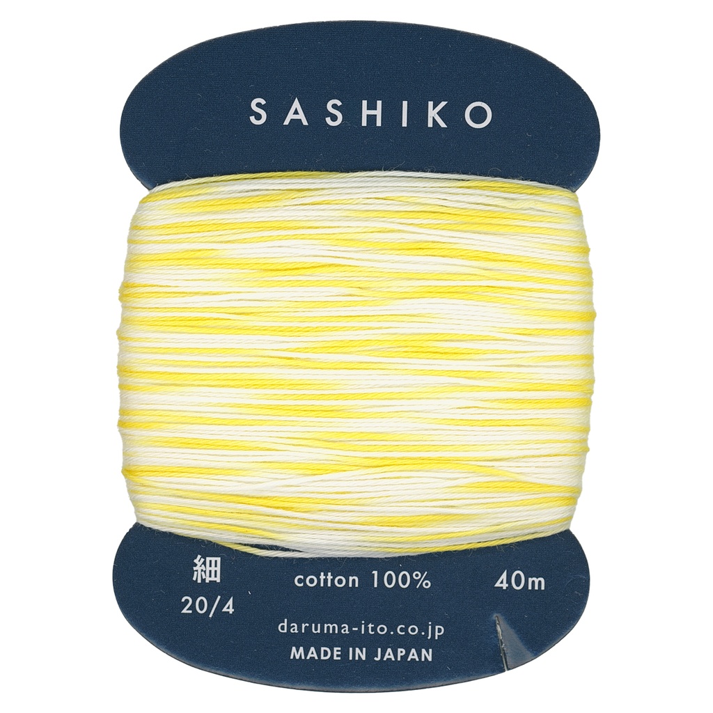 #303 Yellow/White, Thin, 20/4, 40m, Daruma