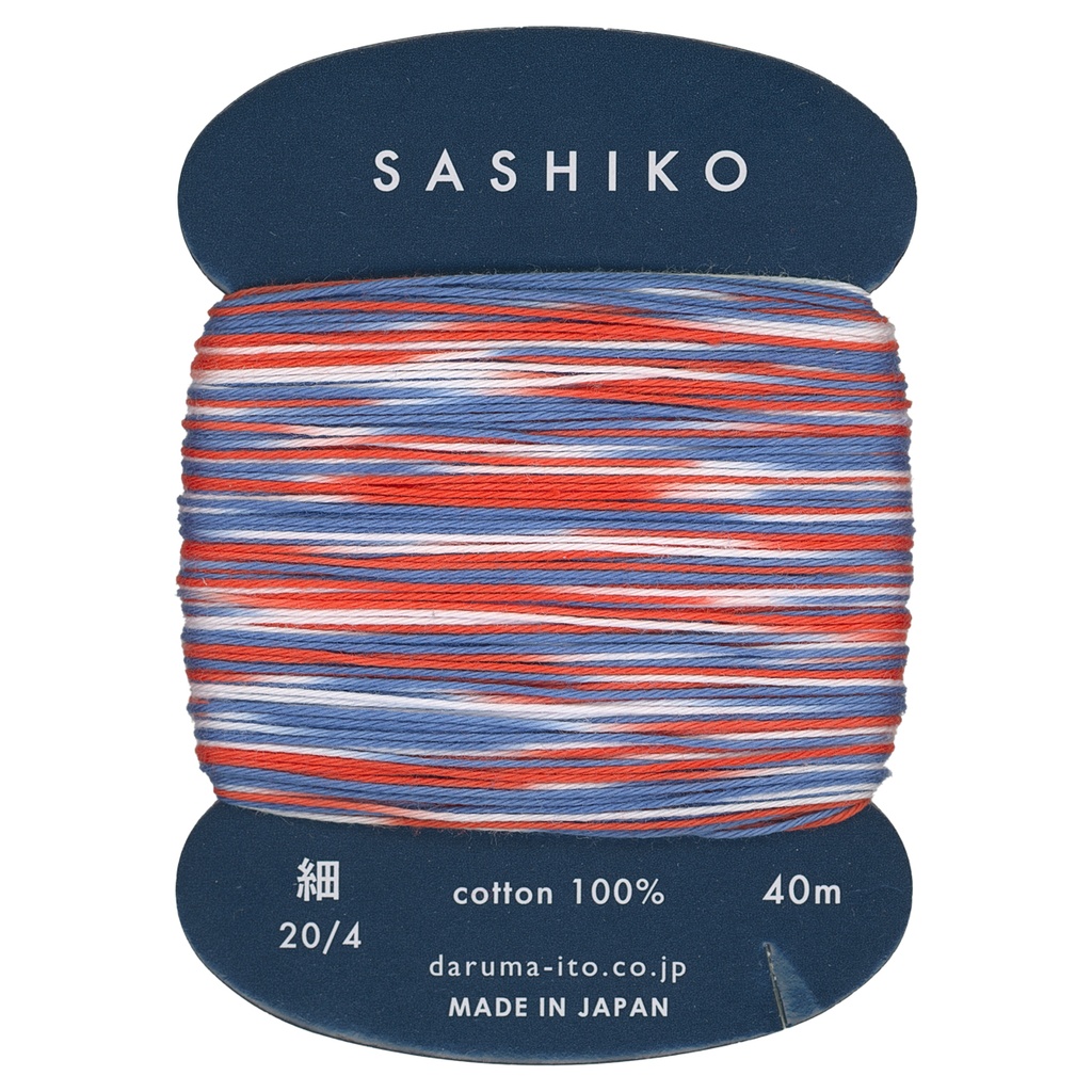 #401 Red/White/Blue, Thin, 20/4, 40m, Daruma