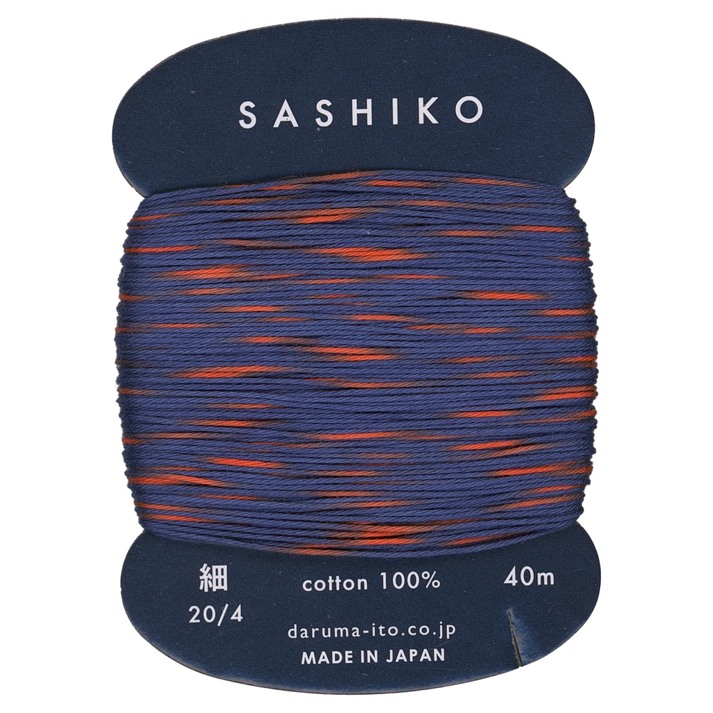 #302 Blue/Red, Thin, 20/4, 40m, Daruma