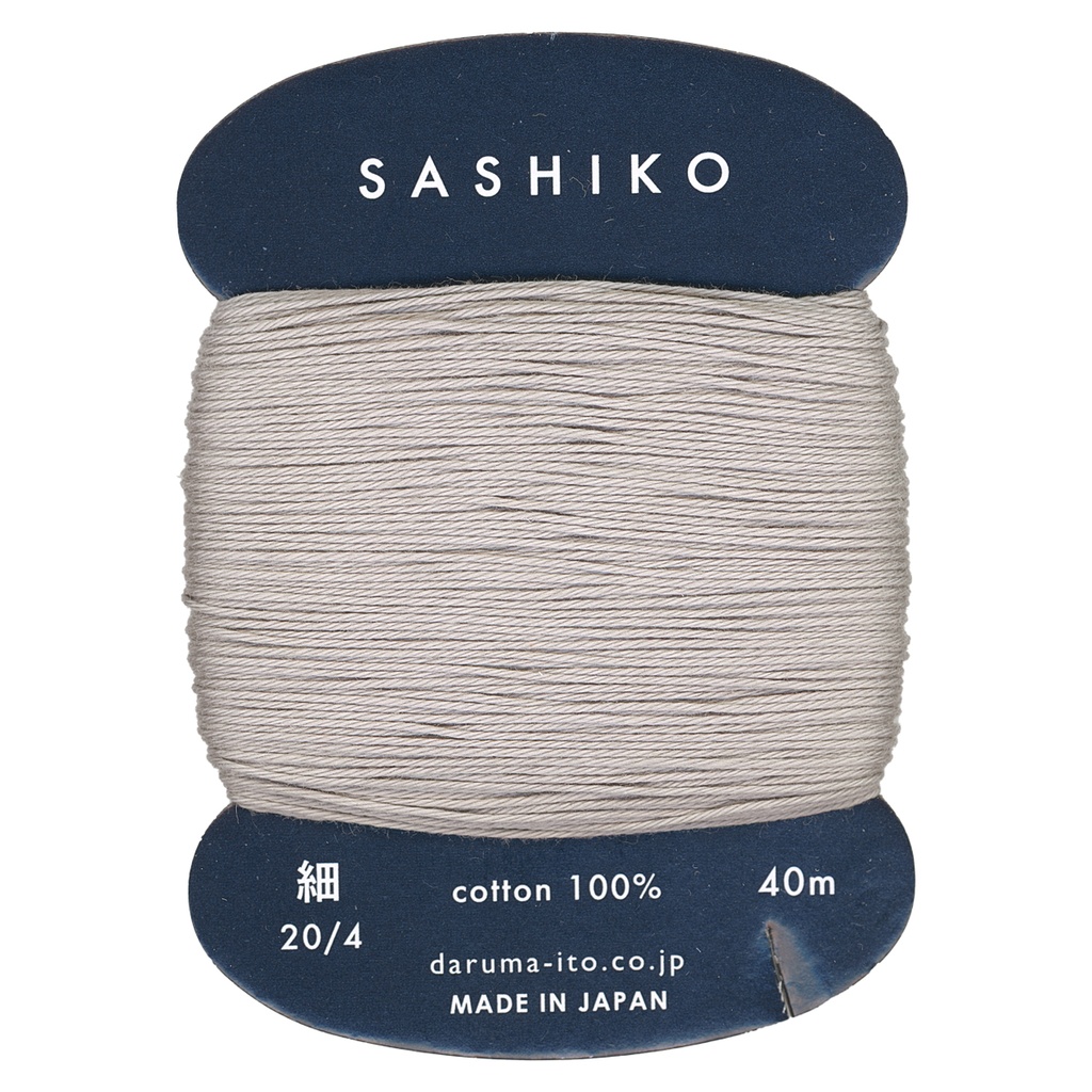 [217-2400] #217 Pearl Grey, Daruma (THIN 20/4 CARDED THREAD)