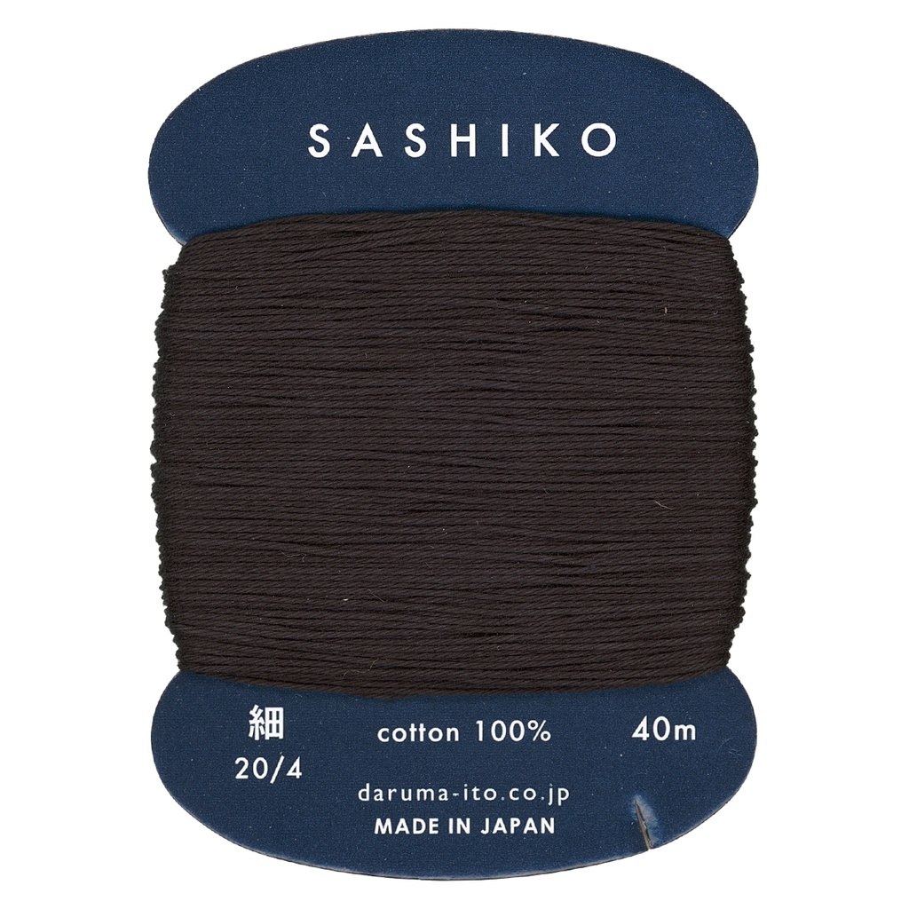 #219 Black, Thin, 20/4, 40m, Daruma