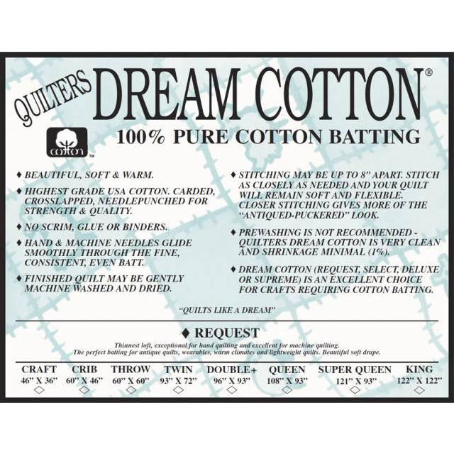 [NOT-028-1] Cotton Batting (Queen Size)