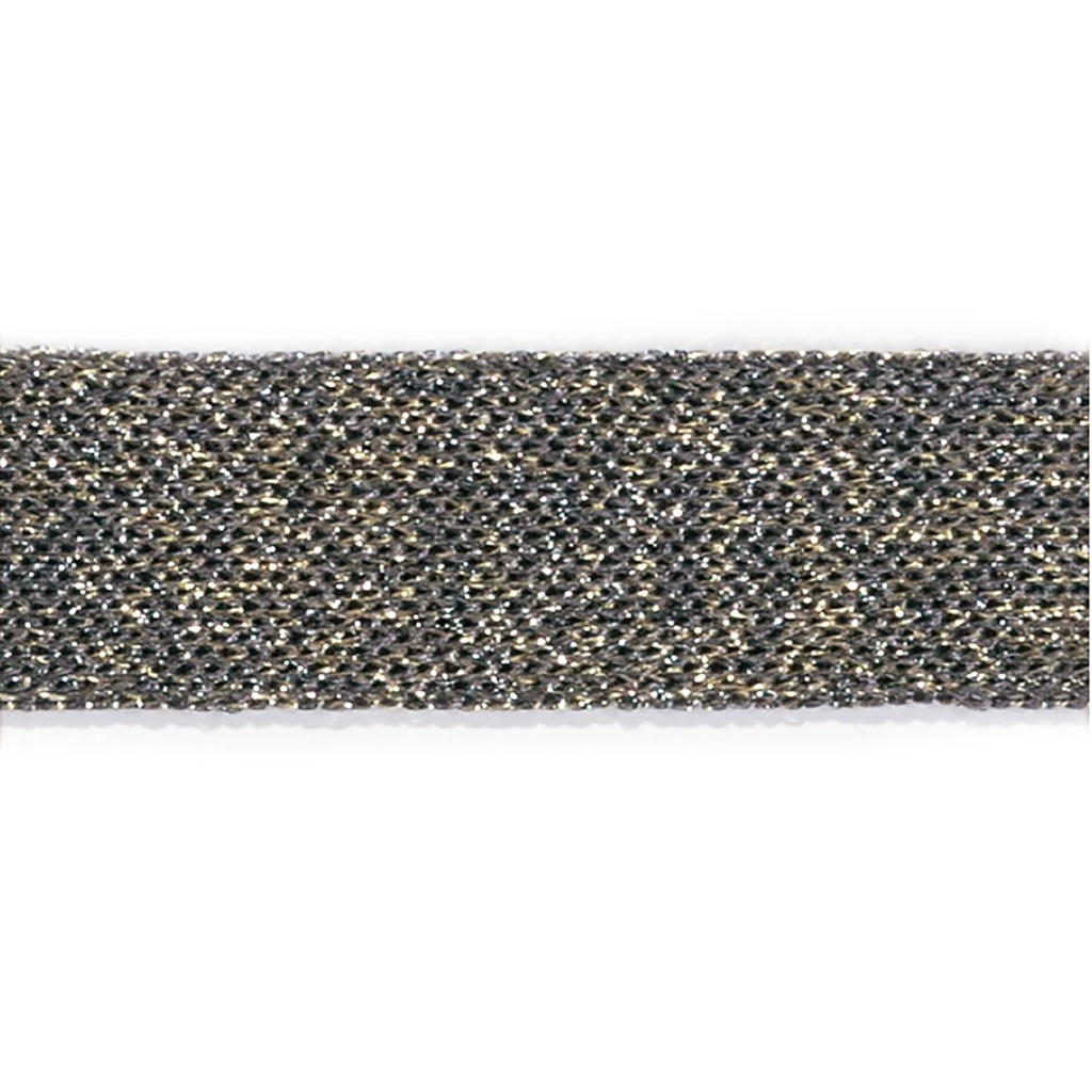 Ribbon Yardage- Metallic Knit Tape