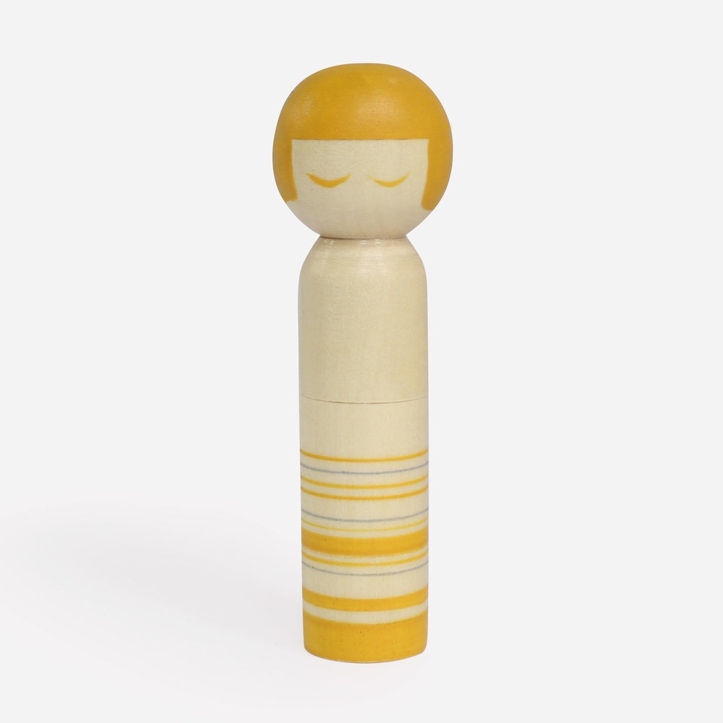 [C45-183] Kokeshi Doll Needle Keeper (COHANA YELLOW)