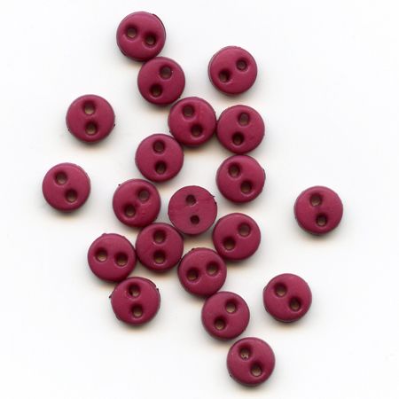 4mm Raspberry Wine Button Pack
