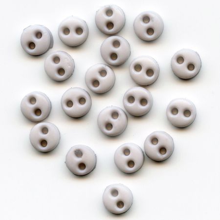 4mm Dove Grey Button Pack