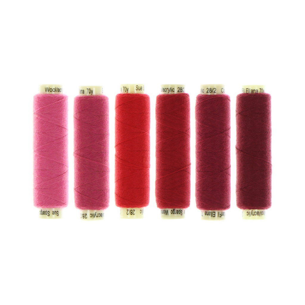 [ENPK_42] Ellana Wool Thread Pack, Red