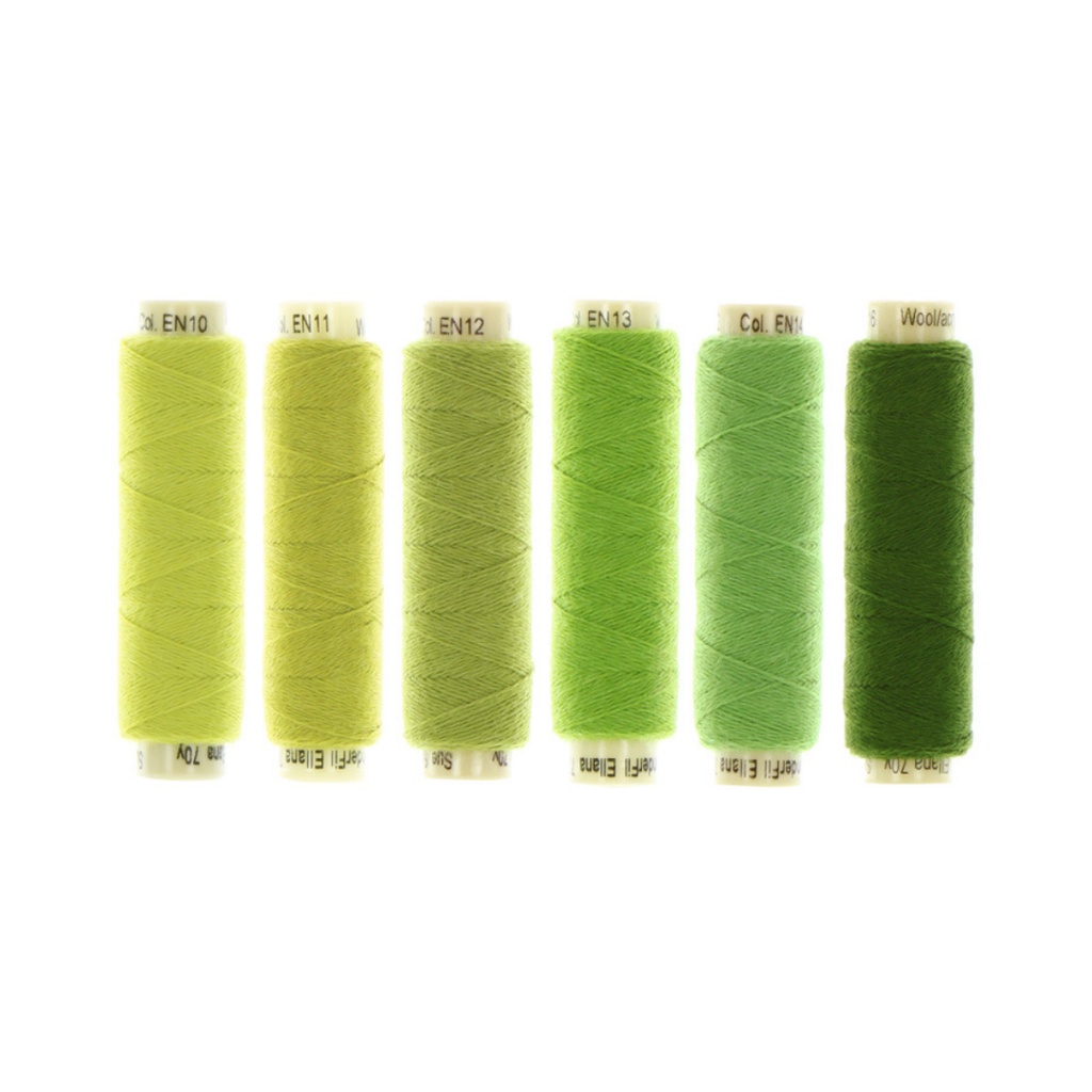Ellana Wool Thread Pack, Green