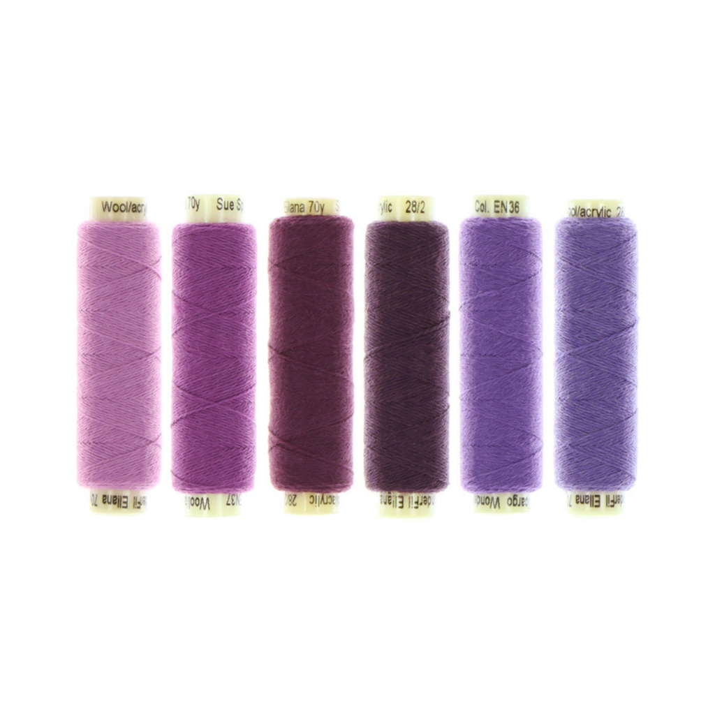 [ENPK_43]  Ellana Wool Thread Pack, Violet