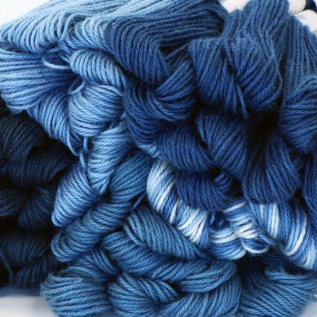 Shades of Indigo - Natural Dyed Embroidery Thread
